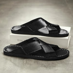 Calder Genuine Leather Slides