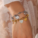 Nova Heart Charm Bracelet