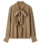 Georgette Tie Neck Blouse