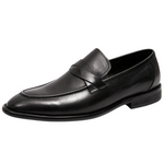 Chic leather loafers