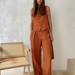Paloma Linen Trouser Set