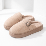 Women's Plush Cotton Mule Slippers | Soft Touch Comfort for All-Day Wear