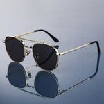 Lucent Titanium Square Sunglasses