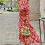 Fabulous Time Puff Sleeve Tiered Midi Dress