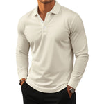Arjan | Stretch Long-Sleeve Polo