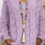 Orion Cable Knit Hooded Pullover Sweater