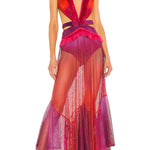 Sexy See-through Mesh Lace Resort Beach Skirt
