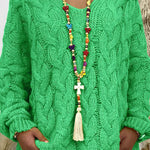 Orion Cable Knit Hooded Pullover Sweater