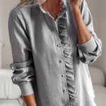 Temperament Commuter Buttoned Long Sleeve Shirt