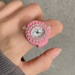 Fashion Creative Simple Mini Clock Ring