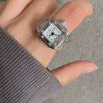 Fashion Creative Simple Mini Clock Ring