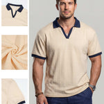 KZZ Men's Simple and Versatile Knitted Pullover