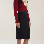 Ribbed knit sweater with bow detail