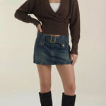Lynda Wrap Knit Sweater