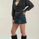 Lynda Wrap Knit Sweater