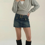 Lynda Wrap Knit Sweater