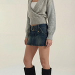 Lynda Wrap Knit Sweater