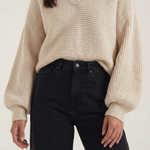 'Pauline' chunky knit sweater with a high neck