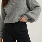 'Pauline' chunky knit sweater with a high neck