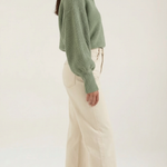 'Pauline' chunky knit sweater with a high neck