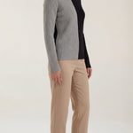 Turtleneck Sweater with Block Design