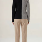 Turtleneck Sweater with Block Design