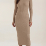 'Sheila' Striped Bodycon Midi Dress