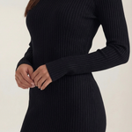 'Sheila' Striped Bodycon Midi Dress