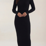 'Sheila' Striped Bodycon Midi Dress