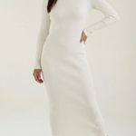 'Sheila' Striped Bodycon Midi Dress