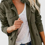 Luna | Women's Coat Lightweight Utility Jacket Drawstring Waist