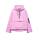 Harper | Women's Hooded Pullover Anorak Quilted Jacket Half-Zip