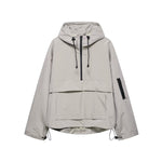 Harper | Women's Hooded Pullover Anorak Quilted Jacket Half-Zip